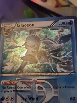 Pokemon Glaceon Cracked Ice Holo Plasma Freeze 23/116 - Image 5
