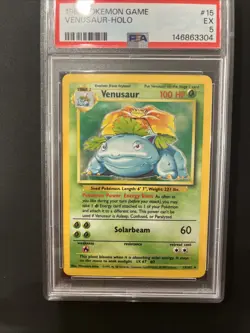 1999 Pokemon Venusaur Holo 15/102 PSA 5 - Image 2