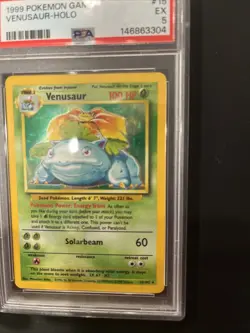 1999 Pokemon Venusaur Holo 15/102 PSA 5 - Image 5