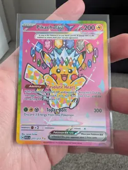 Pikachu EX 277/217 Special Illustration Rare Pokemon Ascended Heroes Pack Fresh - Image 1