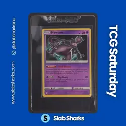 2019 POKEMON SM UNBROKEN BONDS POWER KEEPERS PROMO #75/214 MEWTWO COSMOS HOLO - Image 1