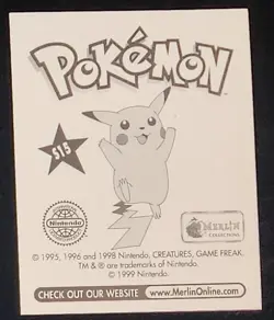 1999 Merlin Pokemon #S-15 Gengar prism high grade - Image 3