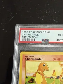 1999 POKEMON BASE SET 1ST EDITION #46 CHARMANDER PSA 10 - Image 3