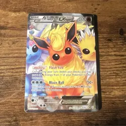 Pokemon Flareon EX Full Art Holo RC28/RC32 Generations Radiant Collection - Image 1