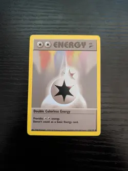 Double Colorless Energy 124/130 Uncommon Base Set 2 Pokemon LP - Image 1