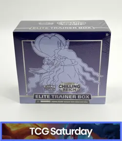 2021 POKEMON SWORD & SHIELD CHILLING REIGN ELITE TRAINER BOX SEALED - Image 1