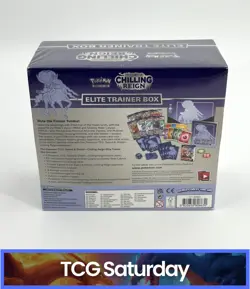 2021 POKEMON SWORD & SHIELD CHILLING REIGN ELITE TRAINER BOX SEALED - Image 2