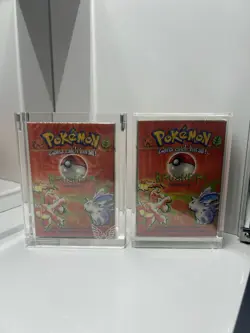 Pokemon Brushfire Base Set Theme Deck (Factory Sealed 1999) Gold Strip! Set of 2 - Image 1