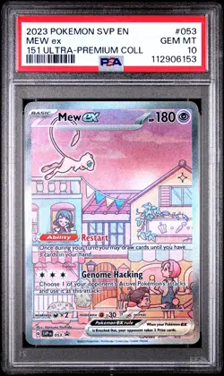 2023 POKEMON SVP EN-SV BLACK STAR PROMO 151 ULTRA-PREM COLL #053 MEW EX PSA 10 - Image 1