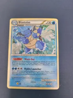 Pokemon Blastoise 13/95 Cracked Ice Holo Rare Nm/Lp Very Clean - Image 1