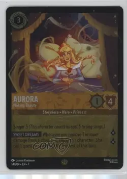 2025 Lorcana - Archazia's Island 7 Foil Princess Aurora Legendary Waking Beauty - Image 1