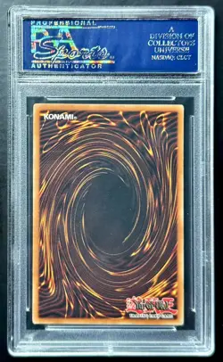 2002 Yugioh Legend Of Blue Eyes DARK MAGICIAN LOB-005 Original Unlimited PSA 8 - Image 2