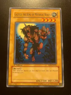 Gazelle the King of Mythical Beasts YSD-EN001 Yugioh Starter Deck 2006 1st Ed - Image 1