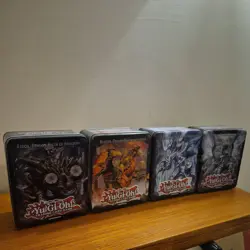 Lot of 4 Rare 2013 YU-GI-OH Dragon Ruler COLLECTORS TIN (EMPTY) - Image 1