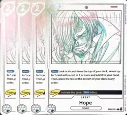 One Piece TCG - 4er Playset - EB02-031 Hope R/NM/EN - Image 1