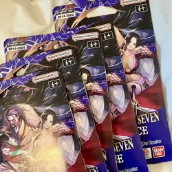 Lot of 10 One Piece OP-14 THE AZURE SEA’S SEVEN Sleeved Booster Packs In Hand - Image 4