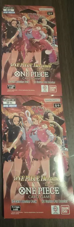 Bandai Namco ONE PIECE EB-03 Extra Booster Heroines English Pack (LOT OF 2) - Image 1