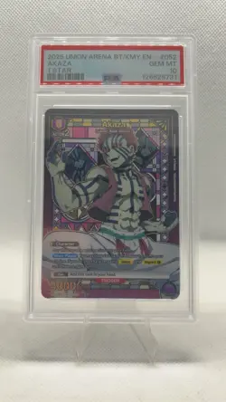 PSA 10 Union Arena Akaza SR* Demon Slayer ENGLISH - Image 1