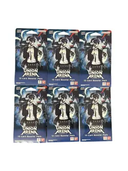 6x Union Arena Solo Leveling Sleeved Booster Blister Pack English - Image 1