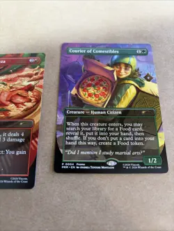 TMNT commander MTG Magic The Gathering Promo Cards Ninja Turtles 2 pizza - Image 3