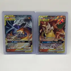 Pokemon TCG Reshiram & Charizard Charizard & Braixen GX Holo Card 20 22 NM - Image 1