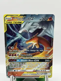 Pokemon TCG Reshiram & Charizard Charizard & Braixen GX Holo Card 20 22 NM - Image 2