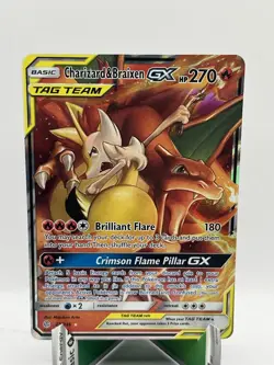 Pokemon TCG Reshiram & Charizard Charizard & Braixen GX Holo Card 20 22 NM - Image 4