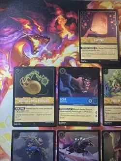 Disney Lorcana TCG Lot of 9 Cold Foil Rare/Super Rare Cards - Image 4