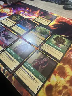 Disney Lorcana TCG Lot of 9 Cold Foil Rare/Super Rare Cards - Image 5