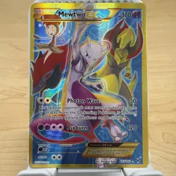 Pokemon Card TCG Mewtwo EX BREAKthrough Secret Rare Full Art Holo 163/162 - LP - Image 1