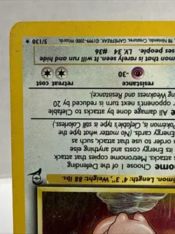 Pokemon TCG Clefable Holo Unlimited Rare Card Base Set 2, 5/130 - Swirl LP - Image 4