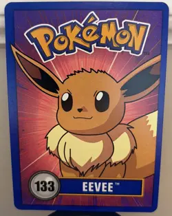 Rare Eevee 133 Game Card 1998 Nintendo Promo Pokemon TCG Vintage Card. - Image 1