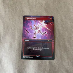 MTG magic cards 1x Lightning Bolt standard showdown promo borderless TMNT - Image 1
