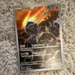 Pokemon Paldean Tauros Illustration Rare Holo 130 HP 237/193 Paldea Evolved Card - Image 1