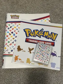 Pokemon 151 Lot Binder, Sleeves, Poster Supplies Only No Cards Gently Used - Image 1