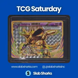 2016 POKEMON XY EVOLUTIONS NIDOKING BREAK CARD TOP HALF #46/108 - Image 1