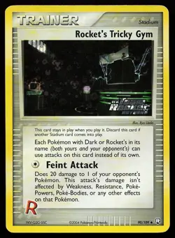 Rocket's Tricky Gym 90/109 Reverse Holo Team Rocket Returns Pokemon Card - Image 1