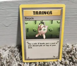 1999 Original Trainer Recycle Pokemon Game Card 61/62 LP - Image 1