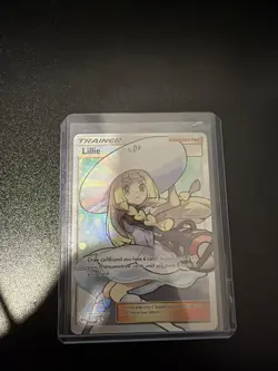 Pokemon Lillie Full Art Ultra Rare Holo SM Base Set Trainer 147/149 Card - Image 1