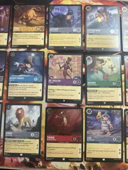 Disney Lorcana TCG the First Chapter Lot of 15 Cold Foil Cards - Image 2