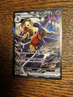 Pokemon TCG Cynthia's Garchomp EX Holo Card 232/182 Sv10: Destined Rivals NM/M - Image 3