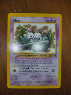 Pokemon Mew Card 47 Promo Black Star Wizards of the Coast Near Mint - Image 1