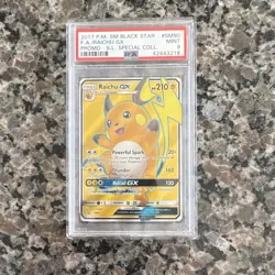 Pokemon Raichu GX SM90 SM Black Star Promo Holo GX PSA 9 Pokemon TCG Card - Image 1