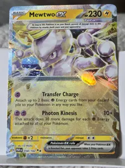 ⚡ Pokemon SV Paradox Rift Mewtwo ex 58 Double Rare card Lightning Type - Image 1