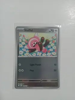 Stufful 111/132 Mega Evolution Reverse Holo NM Pokemon Card - Image 1