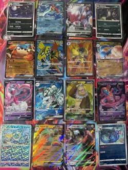 Pokemon 16 Card Lot nm V Max Mega Amazing Ex HOLO Rare Hits Only B40 - Image 1