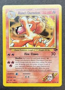 Blaine's Charmeleon Gym Challenge 31/132 Pokemon Card Vintage Wotc 2000 F/S NM - Image 1