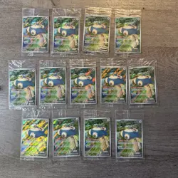 2023 Pokemon 151 Snorlax 051 | Black Star Promo 13 Card Lot ALL SEALED - Image 1