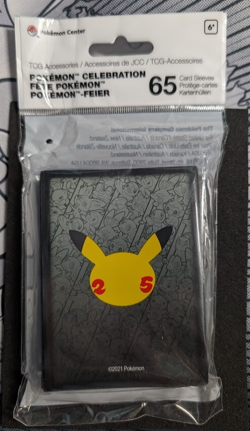 65 Ct Celebrations 25th Anniversary Pokemon Center Pokemon Card Sleeves Sealed - Image 1