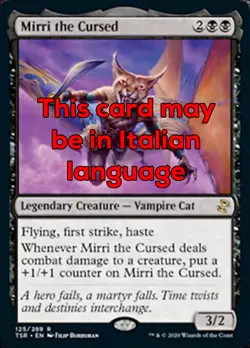 MTG MIRRI THE CURSED FOIL EXC - MIRRI LA MALEDETTA - TSR - MAGIC - Image 1